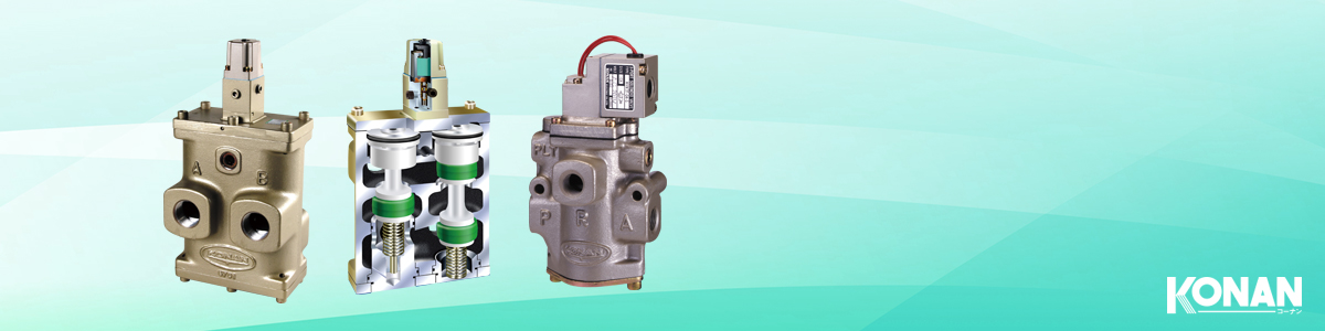 Large-Capacity Poppet-Type Solenoid Valves for Pneumatic Control