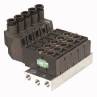 Manifold Type　454 Series　5-Port Solenoid Valves　Concentrated exhaust