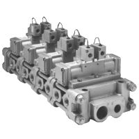 Manifold type　MVM5F-03/MVM5F-08　5-port solenoid valves
